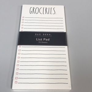 Rae Dunn Grocery List